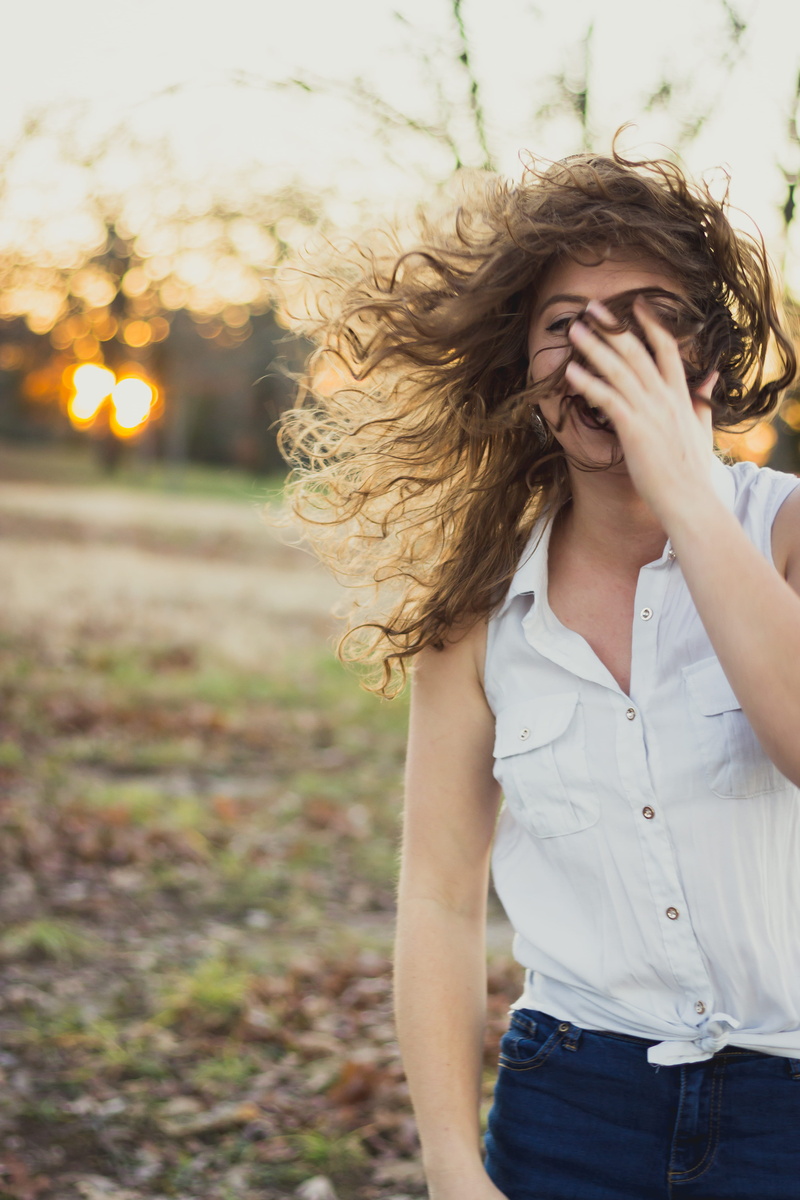 front view, woman, portrait, young adult, casual clothing, hair, fearless, 5K, person, sleeveless, one person, nature, young women, apparel, unique, standing