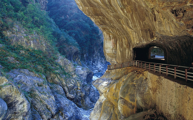 1080P, cave, mountains, tunnel