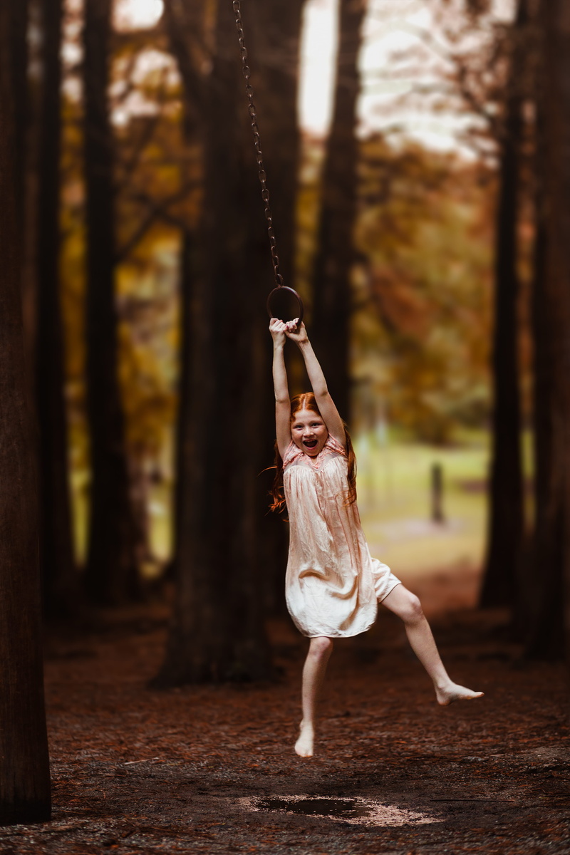 trees, young, healthy lifestyle, enjoyment, playground, leisure activity, skill, outdoors, full length, blur, person, wear, plant, care, focus, children