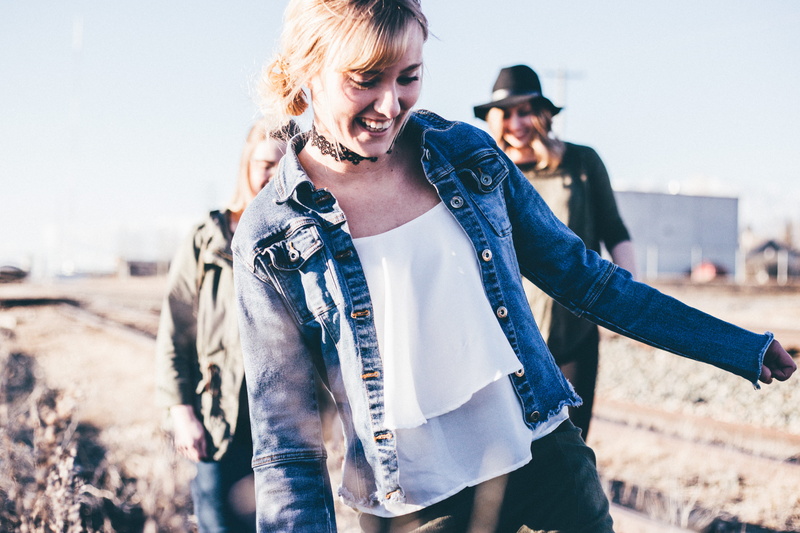 young adult, ladies, young couple, hanging out, outdoors, standing, casual clothing, happiness, leisure activity, outside, smile, day, togetherness, friendship