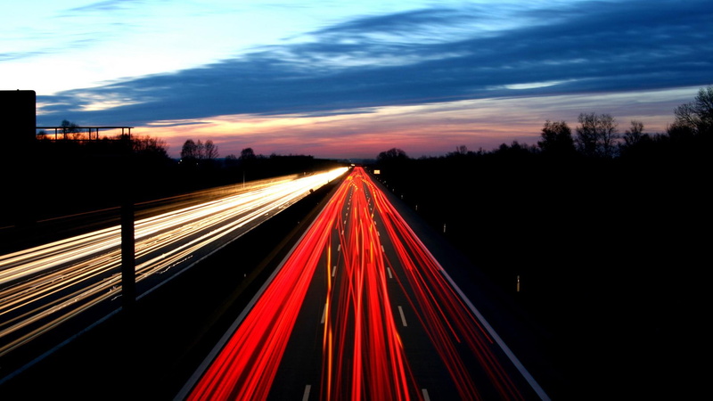 1080P, long, exposure, lights, white, photography, light, road, night, lines, 3d and abstract