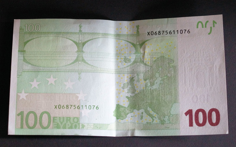 safety, paper, text, number, studio shot, 100 euro, wealth, document, currency, black background, security, paper money, 2K, close-up, indoors, communication