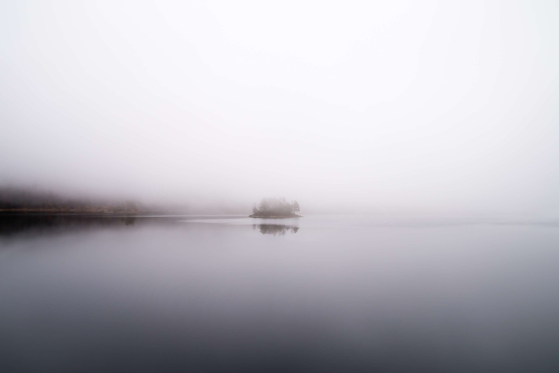 landscape, day, reflection, light, weather, horizon, calm waters, mist, water, non-urban scene, river, nature, island, lake, beauty in nature, fog, dawn