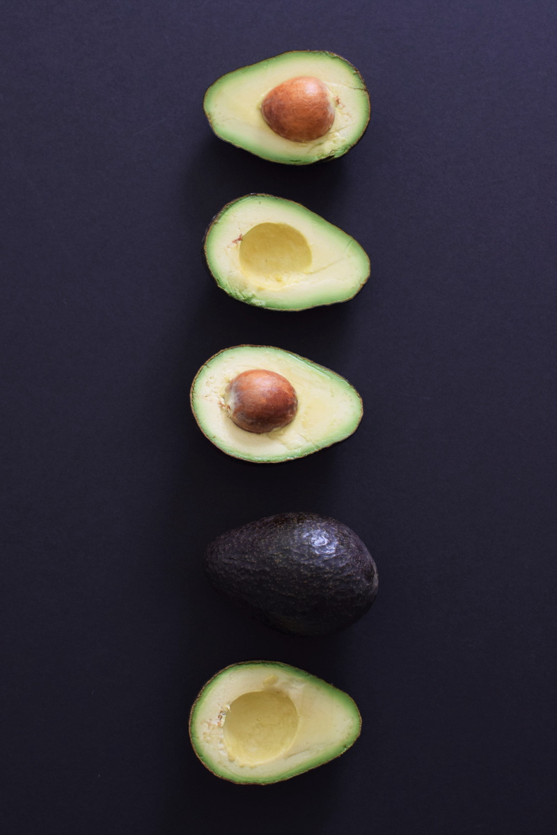 desktop, background, plant, ripe, studio shot, window, no people, skin, directly above, still life, 4K, indoors, close-up, avocado, group of objects, cross section