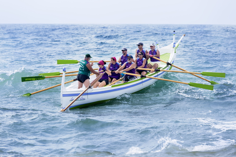 sport, group of people, leisure activity, oars, day, rowboat, lifestyles, row, nautical vessel, men, person, water, outrigger, team, spain, paddling, teamwork