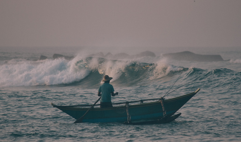 fisherman, 4K, sport, morning, men, fishing, one person, water, travel, blue, sea, horizon over water, surfing, person, sky, riding, wanderlust, motion