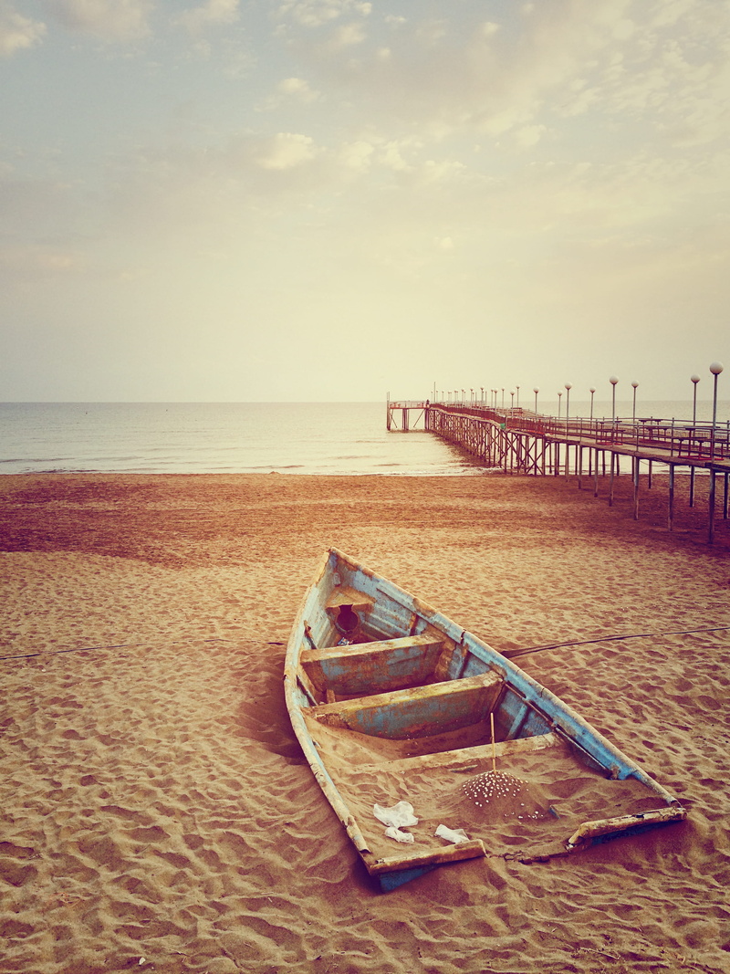 pier, dock, daytime, no people, transportation, wooden, scenics - nature, water, sunlight, blue, canoe, beach, shipwreck, tranquility, clinker, coast, row boat