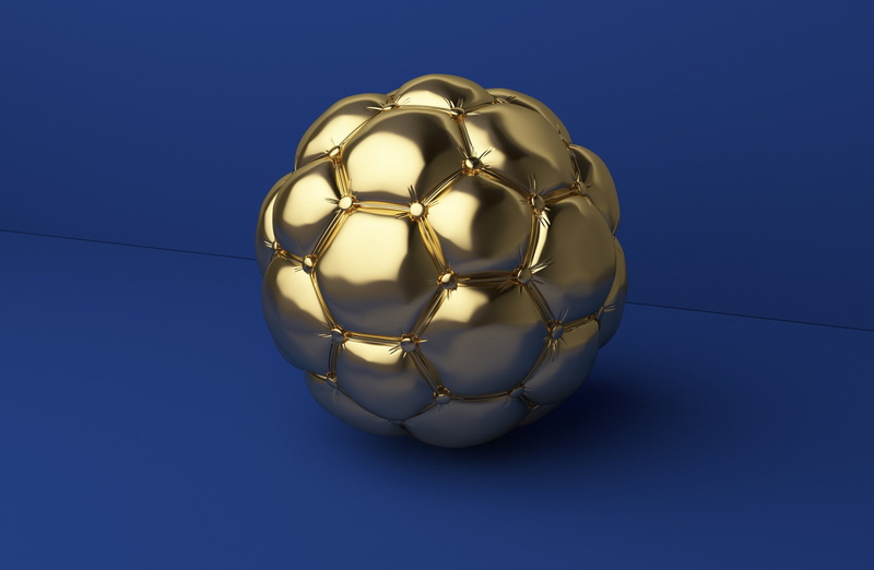 sports equipment, leisure activity, 1080P, Design, Blue, no people, shape, studio shot, GoldenBalls, colored background, Sports, copy space, close-up