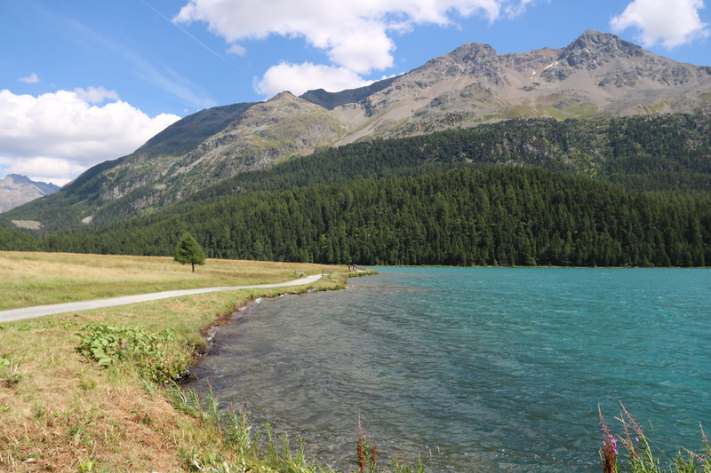 mountain, bergsee, beauty in nature, no people, lake, landscape, idyllic, summer, water, cloud - sky, waters, silva planner lake, mountain range, switzerland
