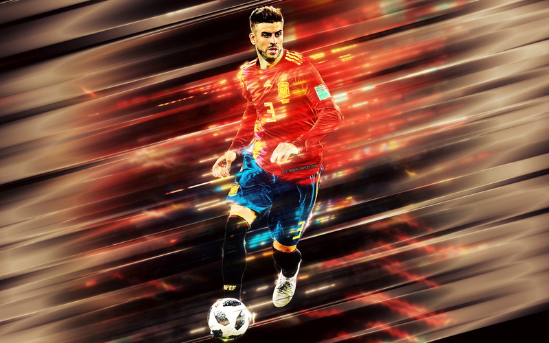 4K, Gerard Pique, Soccer, Footballer, Gerard Piqué, Spanish