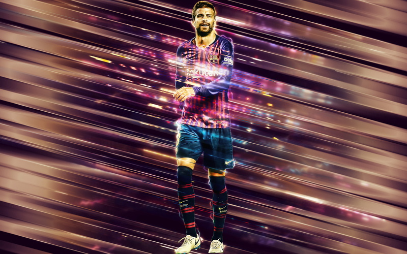 Spanish, FC Barcelona, Gerard Pique, Gerard Piqué, Soccer, 4K