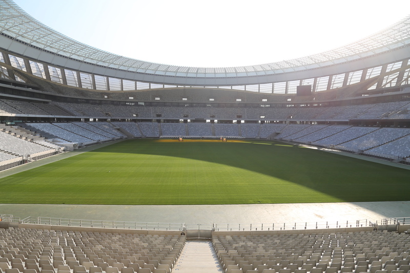 empty, green color, competition, sports venue, south africa, team sport, stadium, seat, photography, nature, 5K, sport, auditorium, day, sky, built structure