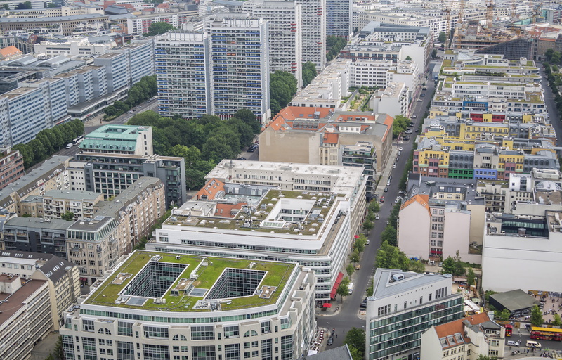 high rise, landscape, built structure, day, tall - high, nature, condo, high, city, downtown, residential district, germany, roof, housing, berlin, town