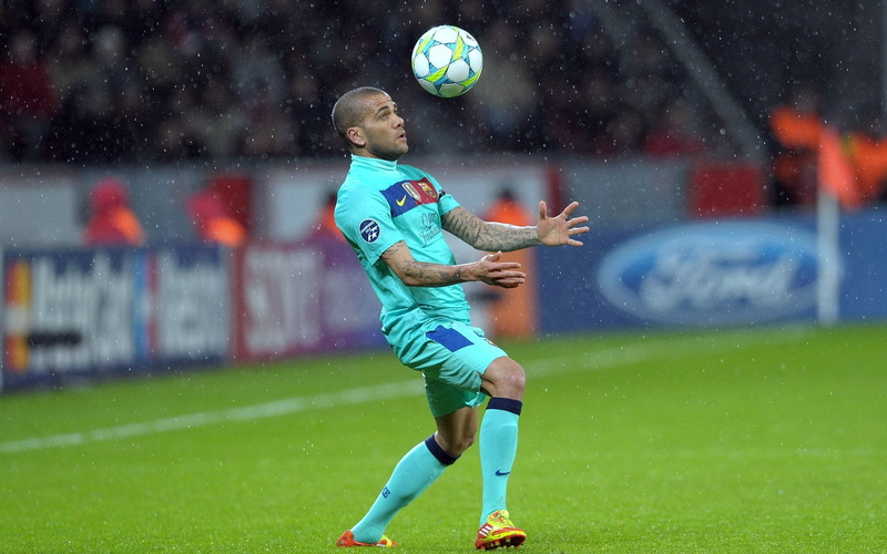 FC Barcelona, ball, art, barcelona, fc, alves, 1080P, dani, sports, hd, football, soccer, x
