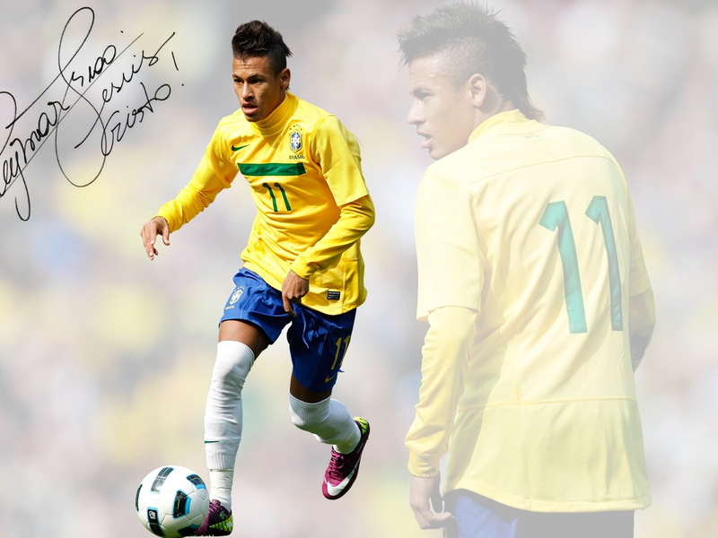 clothing, team sport, soccer, two people, sport, soccer ball, competition, playing, yellow, soccer player, sports clothing, sports equipment, 720P, brazil