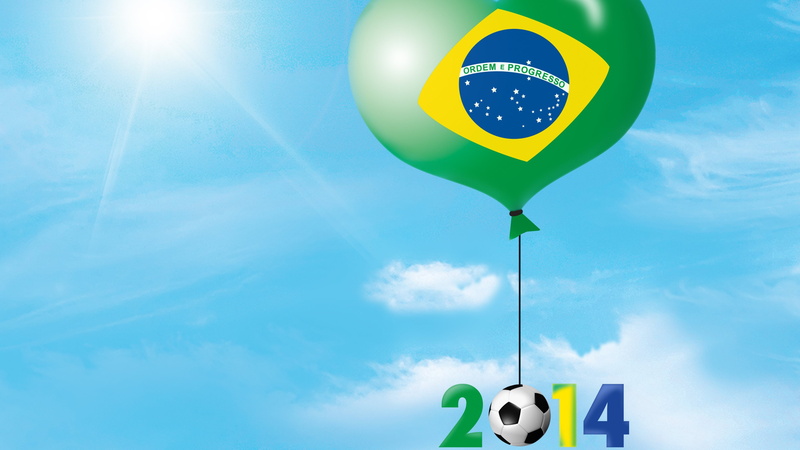 art, Football World Cup in Brazil, world, graphic, 4K, brazil, cup, 2014, balloon, football
