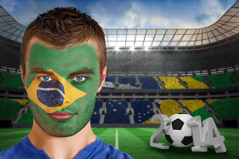 face, FIFA, football, World Cup, 5K, flag, Brasil, 2014