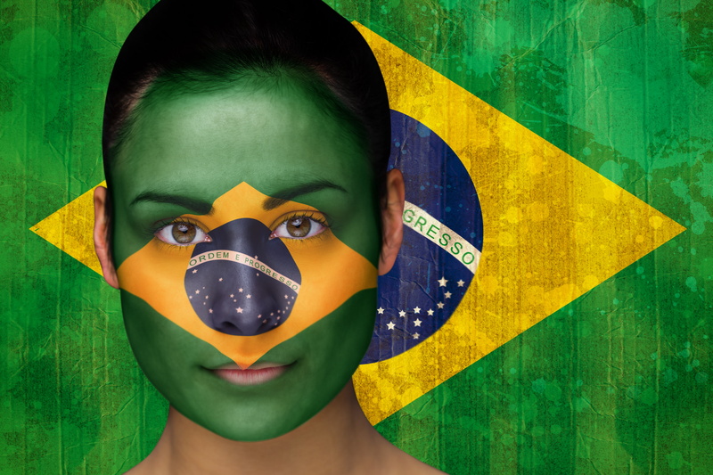 FIFA, World Cup, football, Brasil, face, flag, 2014, 5K