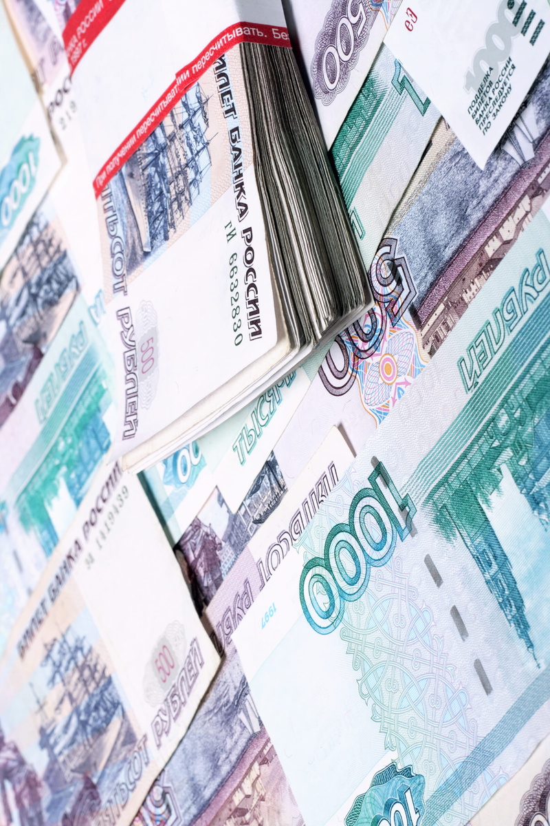 number, representation, thousand, rubles, high angle view, investment, paper, savings, horizontal, currency, rouble, close-up, russian, nobody, choice