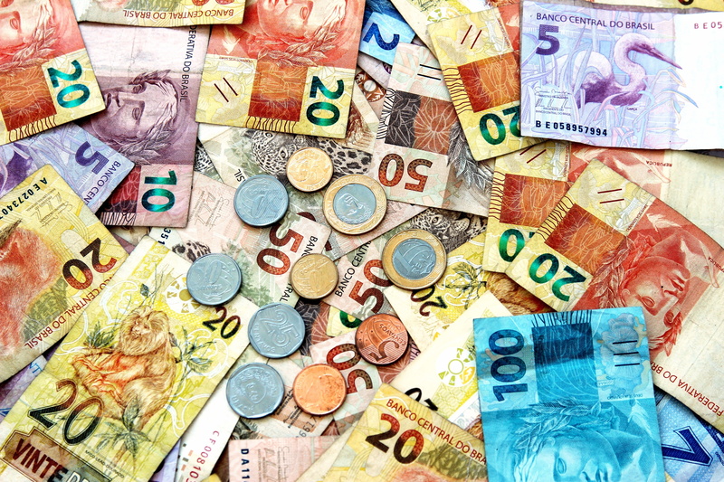 Currencies, Colors, Brazilian real, 5K, Currency, Coin, Money