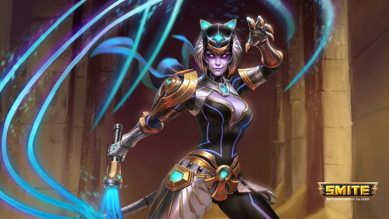 Video Game, 1080P, Bastet (Smite), Smite