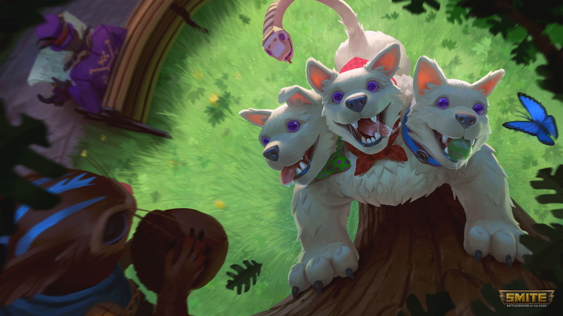 4K, Smite, Video Game, Cerberus (Smite)
