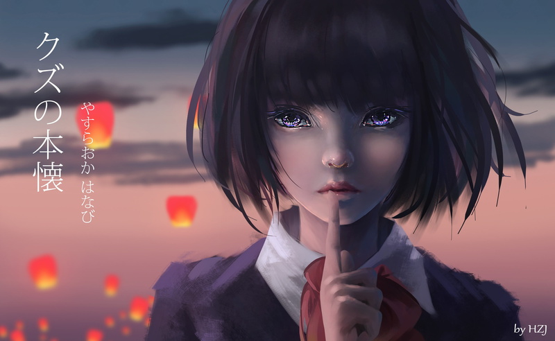 anime girls, Kuzu no Honkai, 4K, anime, Yasuraoka Hanabi