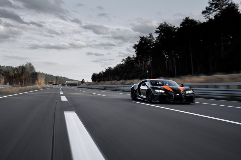 5K, asphalt, strip, Super Sport 300+, hypercar, trees, track, Chiron, Bugatti