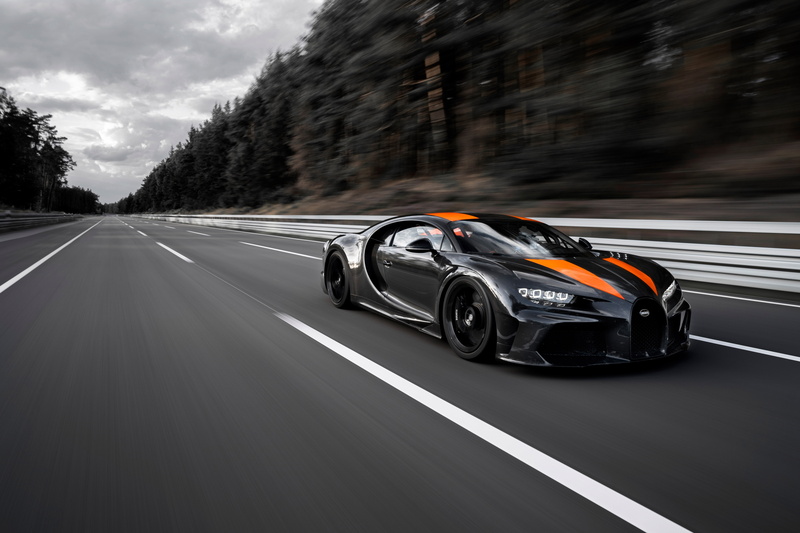 hypercar, trees, 5K, track, Bugatti, asphalt, speed, Chiron, Super Sport 300+