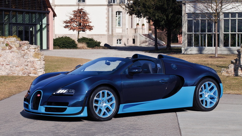 blue color, car, transportation, built structure, wealth, tree, 1080P, motor vehicle, luxury, street, blue, land vehicle, vintage car, day, retro styled