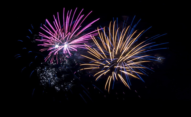 light, night, fireworks, sky, d 039 artifice, feu, 720P