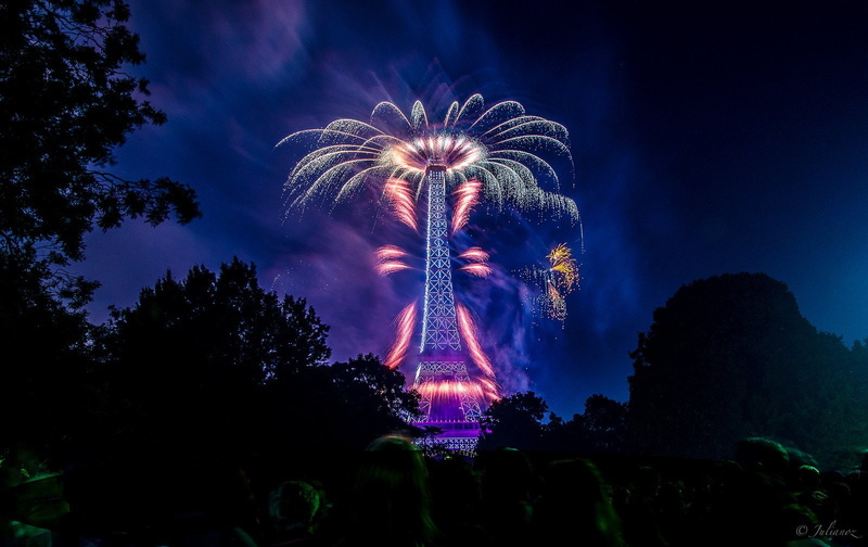 night, feu, sky, fireworks, light, d 039 artifice, 720P