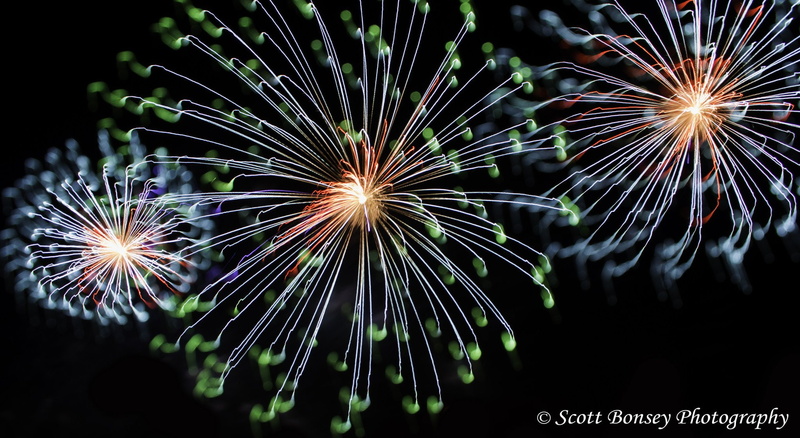 night, feu, light, d 039 artifice, sky, fireworks, 1080P