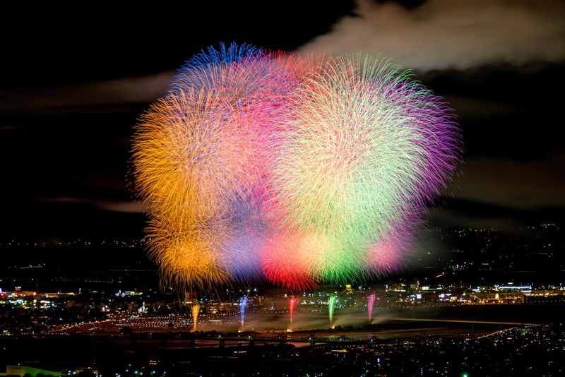 light, sky, 720P, night, feu, d 039 artifice, fireworks