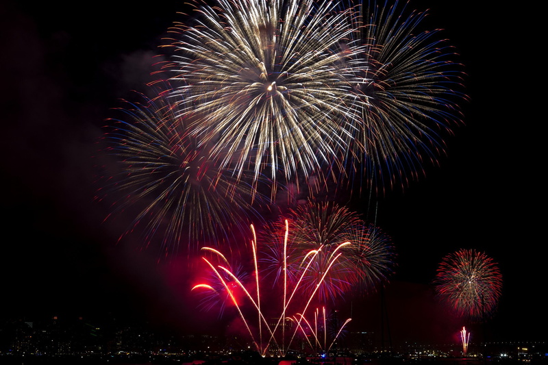 d 039 artifice, feu, light, 1080P, fireworks, sky, night