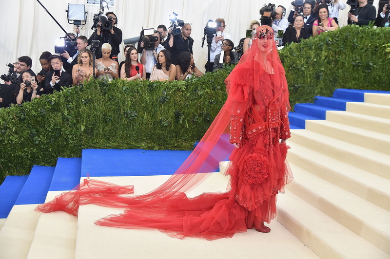 2K, red carpet, dress, Met Gala 2017, Katy Perry