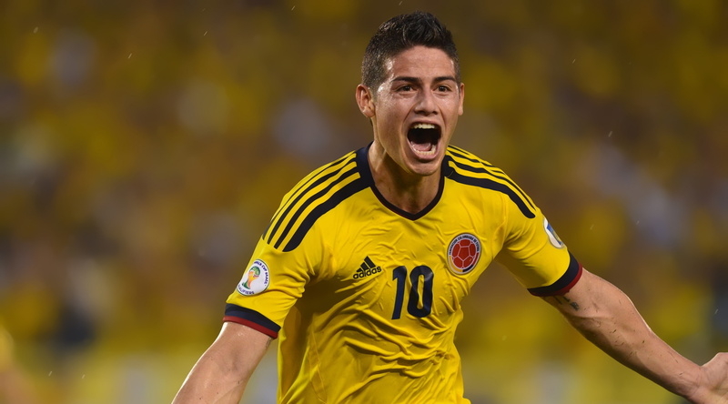 mouth, rodriguez, men, clothing, mouth open, one person, outdoors, sports clothing, shirt, s, james rodriguez, 2K, sports uniform, shouting, jersey, lifestyles