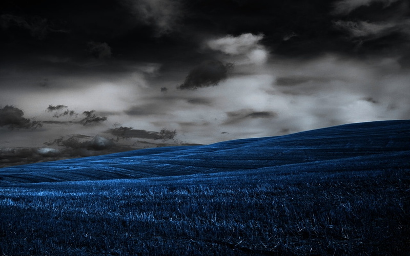photo, land, colorsplash, 720P, clouds, blue, hd, grass, nature