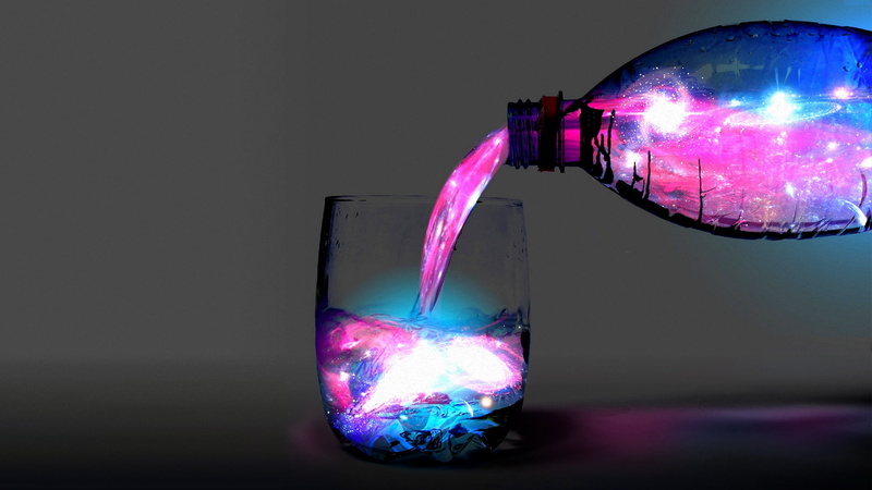 cups, colorsplash, 1080P, coloring, vibrant, selective, nature, water, blue, x, purple, wa, bottles, art, Abstract, hd