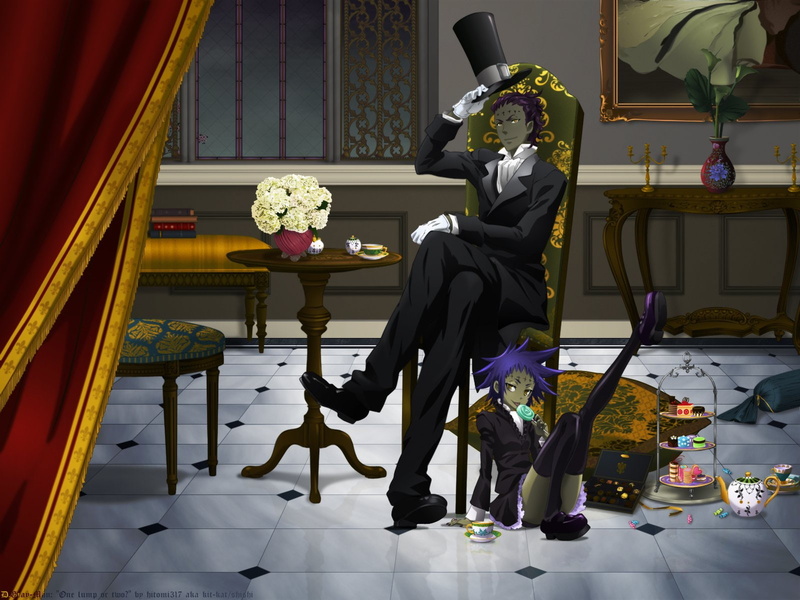 notched, black, lapel, jacket, 720P, D.Gray-man, suit, character, male, Anime