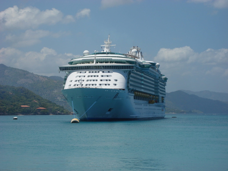 mountain, yacht, nautical Vessel, day, harbor, 1080P, travel, Liberty Of The Seas, anchored, sea, water, near, land, cruise Ship, beauty in nature, ship