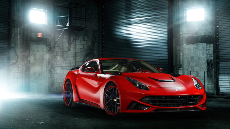 red car, sports car, land vehicle, supercar, ferrari f12 berlinetta, luxury vehicle, 4K, ferrari f12
