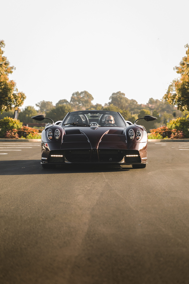 transportation, luxury, mode of transportation, riding, brown, hypercar, asphalt, retro styled, rich, zonda, sunshine, copy space, nature, 4K, sports