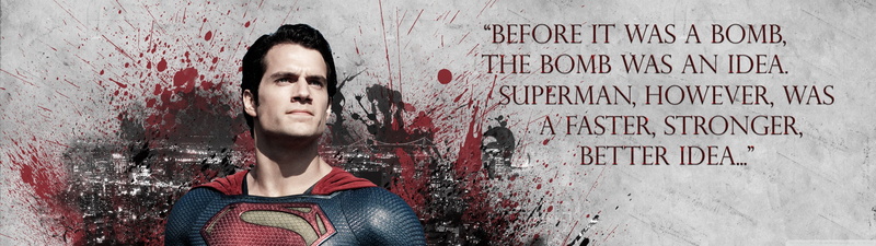 heroes, monitor, superman, hero, citation, 4K, quote, screen, dual