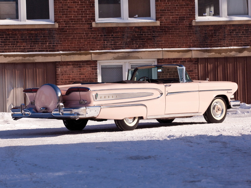 2 door, convertible, edsel, 1958, citation, 76b, retro, 1080P
