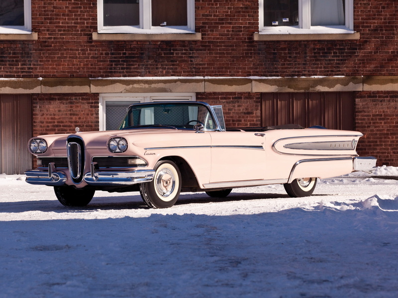 1958, retro, 76b, edsel, 2 door, convertible, 1080P, citation