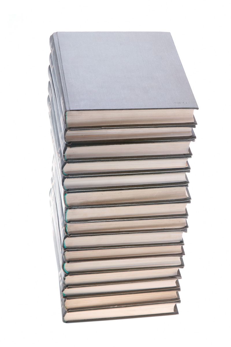 knowledge, publication, paper, 4K, education, books, single object, box, copy space, stack, encyclopedia, focus on foreground, indoors, white color, blank
