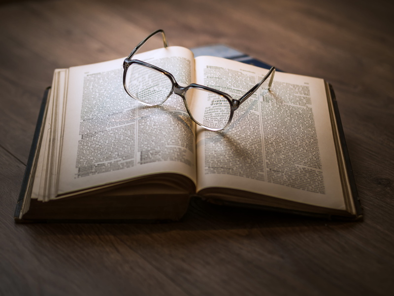 lexicon, encyclopedia, glasses, still life, communication, selective focus, pages, education, book, 4K, expertise, vintage, eyeglasses, reading, paper