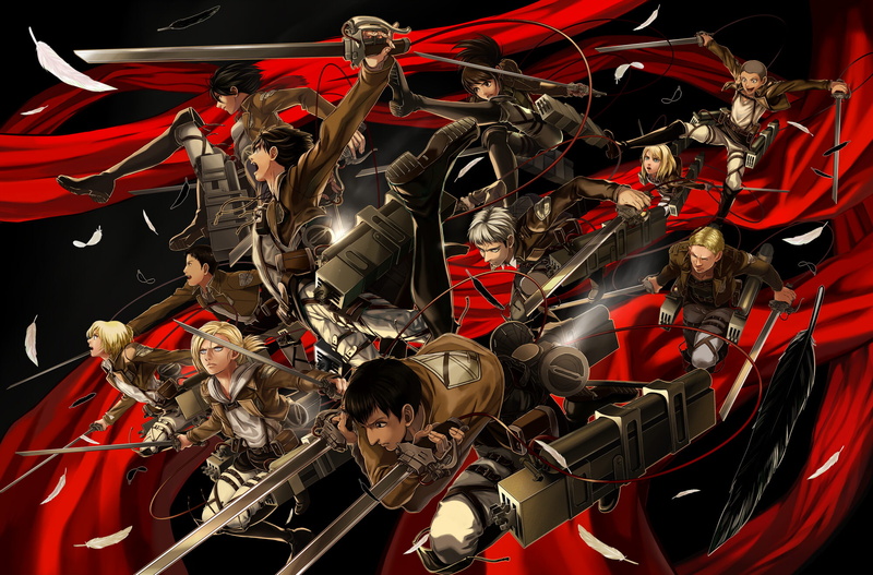 104th, kyojin, trainees, squad, shingeki, 1080P