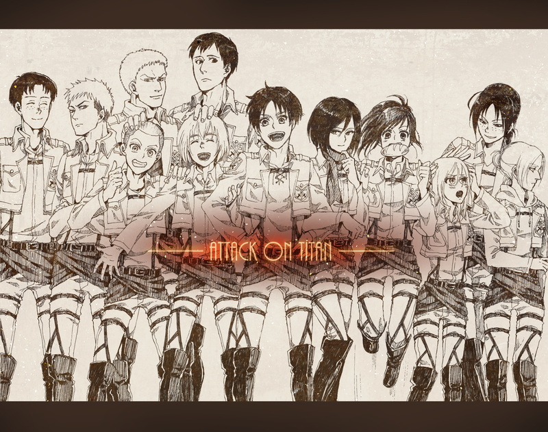 shingeki, kyojin, 1080P, squad, 104th, trainees